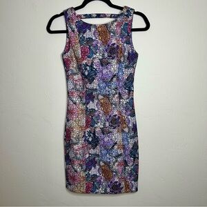 H&M Multicolor Floral Geometric Print Size 2 Dress